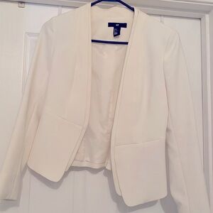 H&M Cream Cropped Blazer